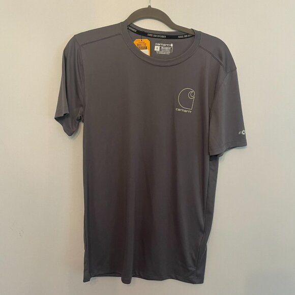 NWT Carhartt 106163 Force Sun Defender T-Shirt UPF 50 gray SS Size small - Picture 1 of 3